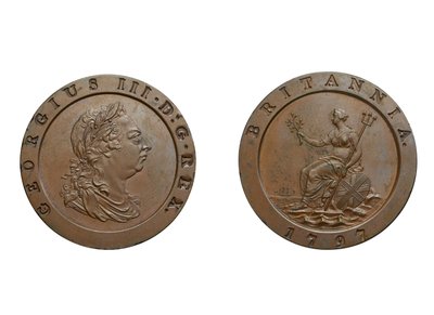 Moneda de dos peniques, 1797 de Conrad Heinrich Küchler