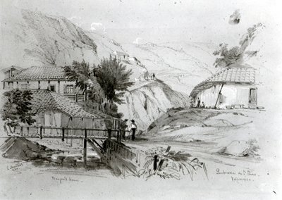 Casa de Berger, Valparaíso, 1834 de Conrad Martens