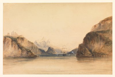 Ensenada del Retrato, Canal Beagle, Sudamérica de Conrad Martens