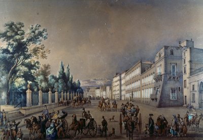 Riviera de Chiaia y Villa Reale de Consalvo Carelli