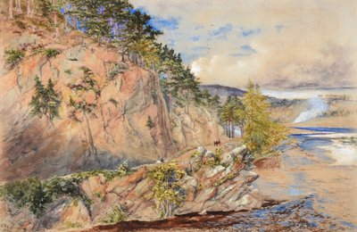 Roca de Craig Ellachie en el Spey de Constance Frederica Gordon Cumming