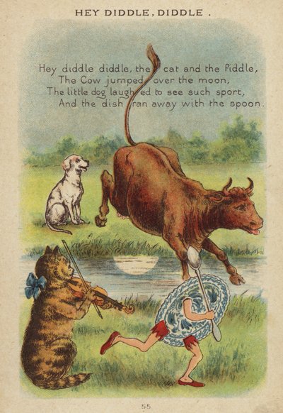 Rima infantil: Hey Diddle, Diddle de Constance Haslewood