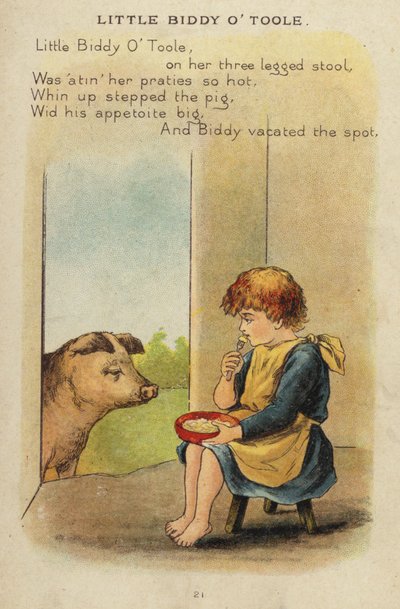 Rima infantil: La Pequeña Biddy O