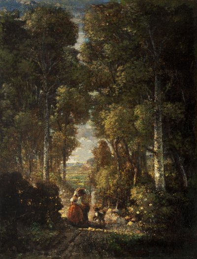 Camino del Pueblo (Le Chemin du Village) c.1830-60 de Constant Emile Troyon