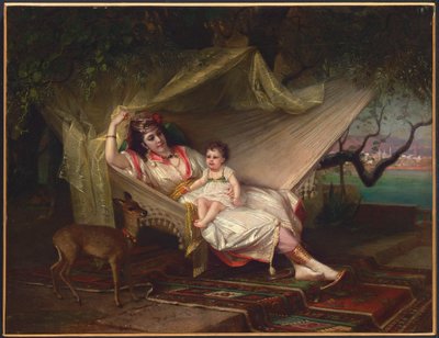 Clementine Stora y su hija Lucie, Constantinopla de Constant Joseph Brochart