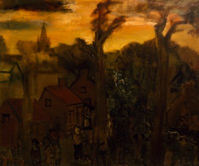 Jabbeke en 1940, de Constant Permeke (1886-1952), óleo sobre lienzo. Bélgica, siglo XX. de Constant Permeke