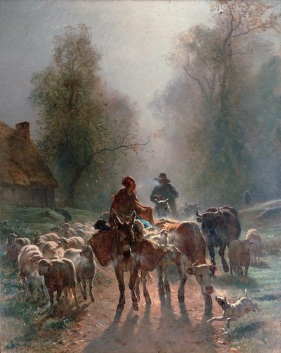 Camino al Mercado de Constant Troyon