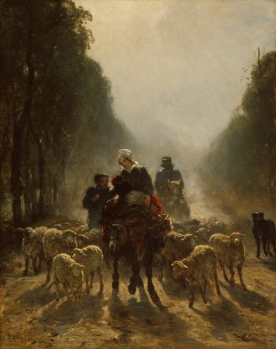 El camino al mercado de Constant Troyon