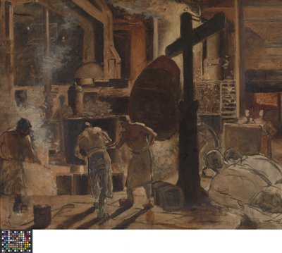 La acería (óleo sobre lienzo) de Constantin Emile Meunier