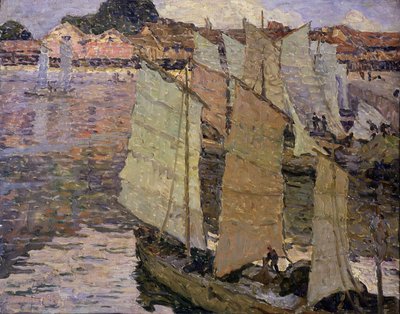 Barcos (óleo sobre lienzo) de Constantin Font