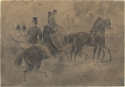 Un carruaje abierto de Constantin Guys