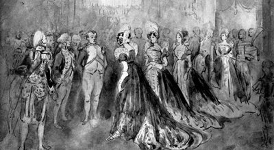 En la corte de Napoleón, 1930 de Constantin Guys