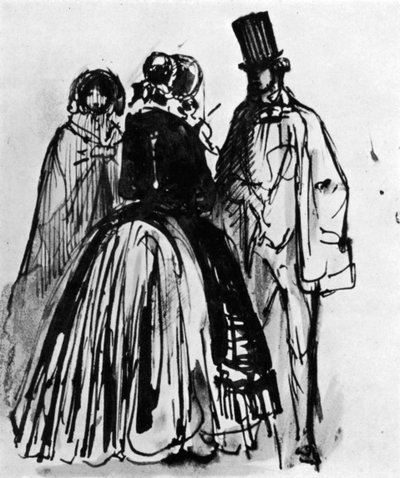 Conversación, siglo XIX, 1930 de Constantin Guys