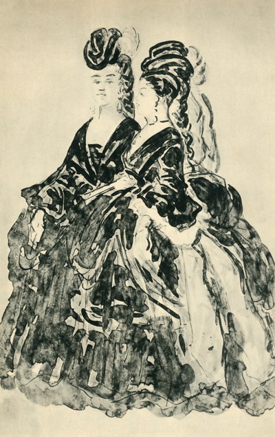 Deux Lorettes, mediados-finales del siglo XIX, 1943 de Constantin Guys