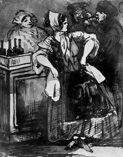 Le Comptoir, siglo XIX, 1930 de Constantin Guys