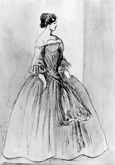 Retrato de una mujer, siglo XIX, 1930 de Constantin Guys