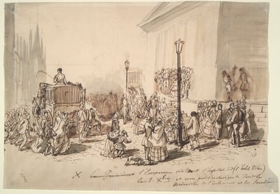 Recepción del Emperador Napoleón III en el Hospital de Constantin Guys