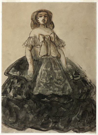 Mujer de pie de Constantin Guys