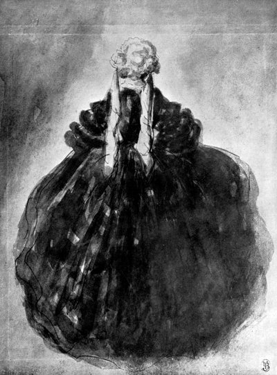 Estudio de una Dama, siglo XIX, 1930 de Constantin Guys