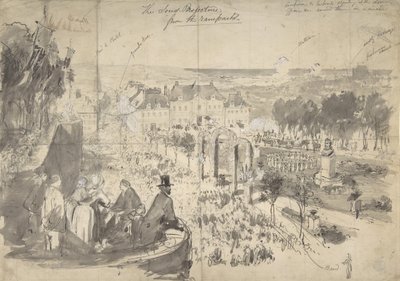 La Visita de Napoleón III a Boulogne-sur-Mer, siglo XIX de Constantin Guys