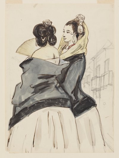 Dos mujeres españolas de Constantin Guys