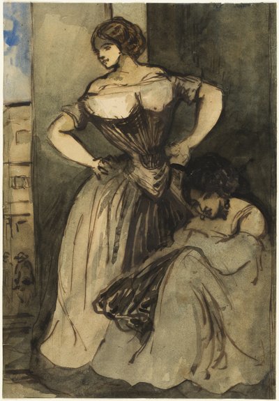 Dos mujeres de Constantin Guys