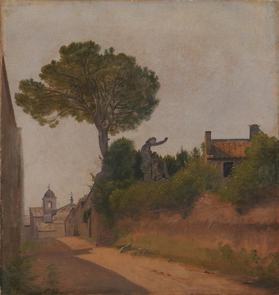 Una calle en Roma. Vicolo Sterrato de Constantin Hansen
