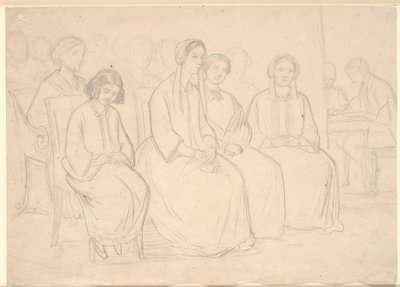 En casa de los Hages durante una conferencia de Høyen de Constantin Hansen