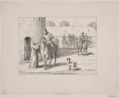 Ilustración para Svend Grundtvig, "Marsk Stig: Balada danesa del siglo XIII", 1861 de Constantin Hansen