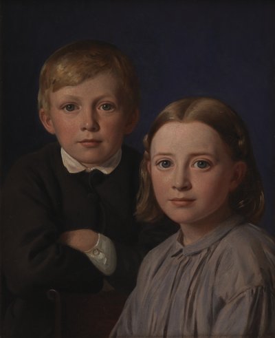Jens Simmelkær Asmussen y Katrine Asmussen de niños de Constantin Hansen