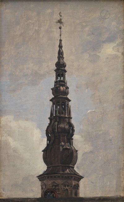 La Gran Aguja del Castillo de Kronborg. Estudio de Constantin Hansen