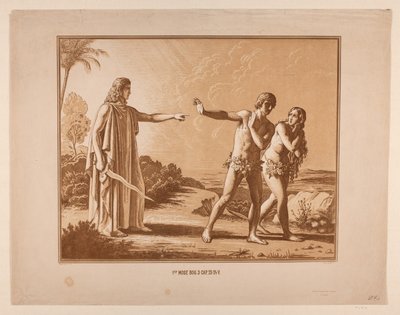 La expulsión del Paraíso de Constantin Hansen