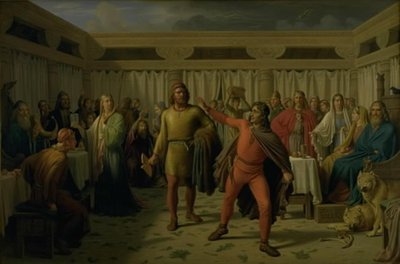 El festín de Ægir de Constantin Hansen