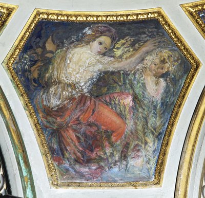 Virtudes cardinales (detalle) de Constantino Brumidi
