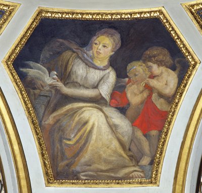 La Prudencia (las cuatro virtudes cardinales) de Constantino Brumidi