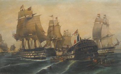 La Batalla de Trafalgar de Constantinos Volanakis