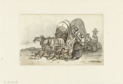 Descarga de un coche de Constantinus Cornelis Huysmans