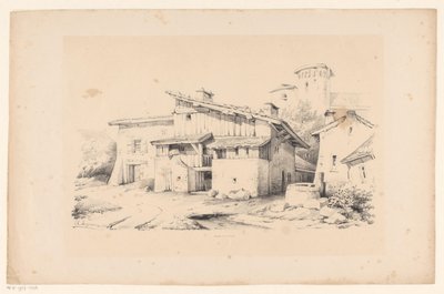 Casas y Torre El paisaje (título de la serie) de Constantinus Cornelis Huysmans