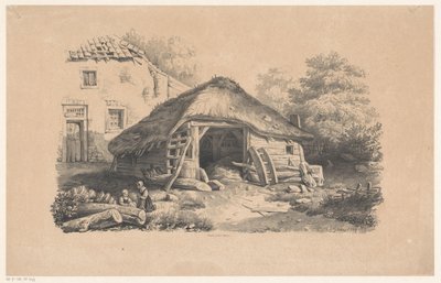 Establo en la granja El paisaje (título de la serie) de Constantinus Cornelis Huysmans