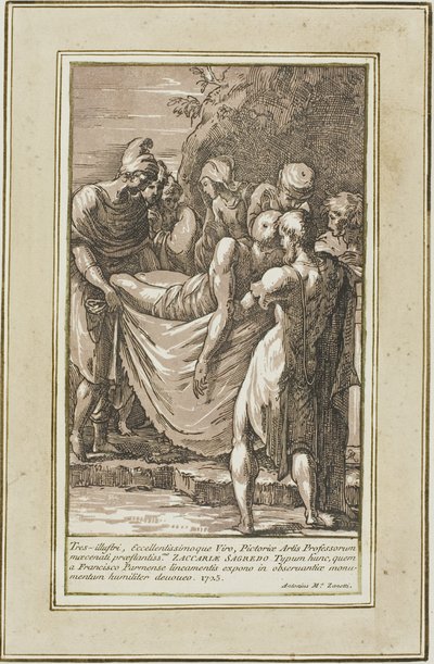 El entierro de Conte Antonio Maria Zanetti the Elder