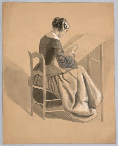 Una mujer dibujando de Cooper Union Art School