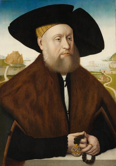 Heinrich vom Rhein zum Mohren 1477-1536, finales de la década de 1520 de Copy after Conrad Faber von Creuznach.