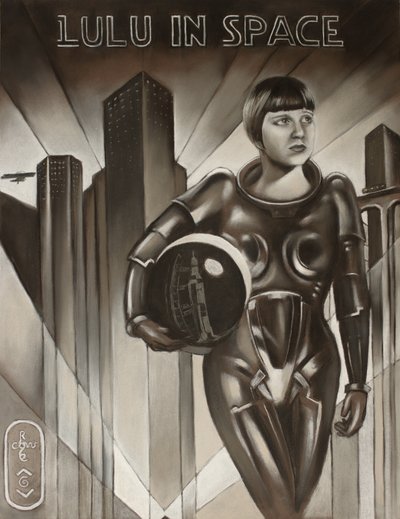 Astronauta de la ciudad Art Déco de Corné Akkers