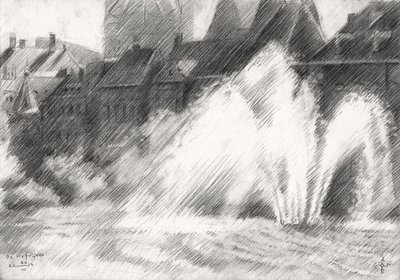 Boceto de fuentes urbanas de Corné Akkers