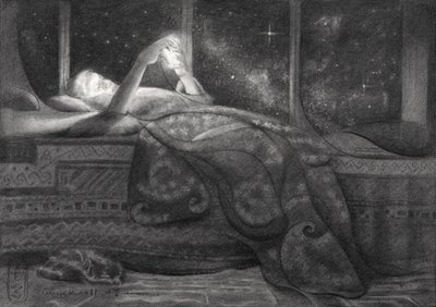 Lectura nocturna cósmica de Corné Akkers