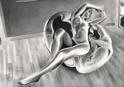 Elegante figura desnuda de Corné Akkers