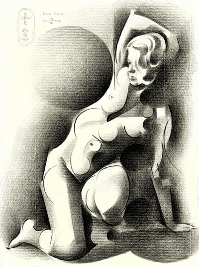 Mujer elegante y estilizada de Corné Akkers