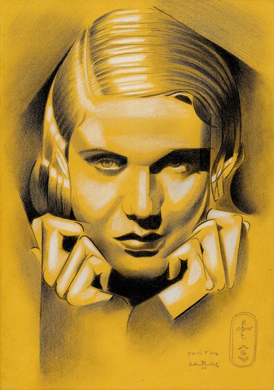 Retrato de una mujer elegante de Corné Akkers