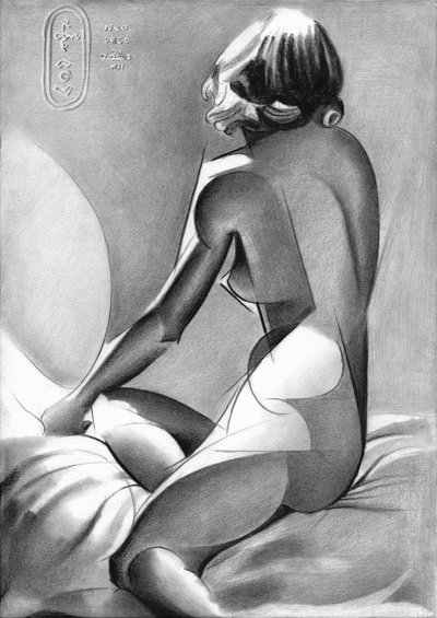 Desnudo femenino elegante de Corné Akkers