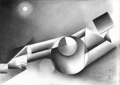 Composición geométrica a la luz de la luna de Corné Akkers